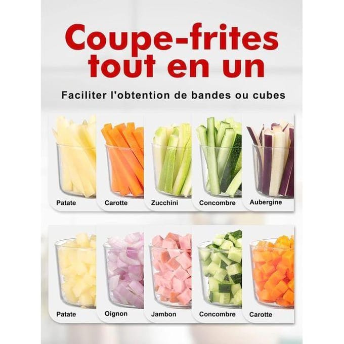 Frietjes Snijder IBILI - Roestvrij Staal - Met 2 Ruitjes