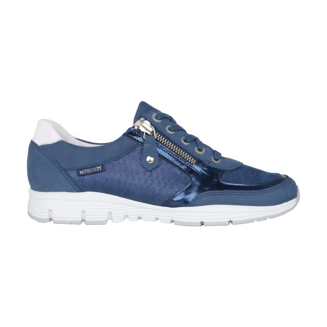 Mephisto Ylona - dames sneaker - Blauw - maat 35.5 (EU) 3 (UK)
