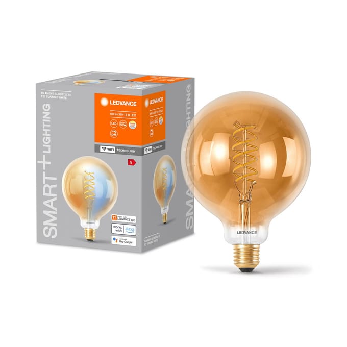 LEDVANCE SMART+ WiFi E27 8W LED G125 goud 822-850