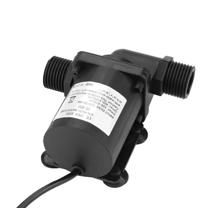 Mini DC Borstelloze Waterpomp voor Kleine Visvijver 12V 40 graden Celsius ~100 graden Celsius