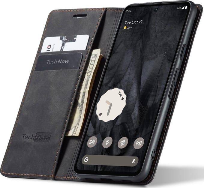Hoesje geschikt voor Google Pixel 8 Pro - Book Case Leer Slimline Zwart