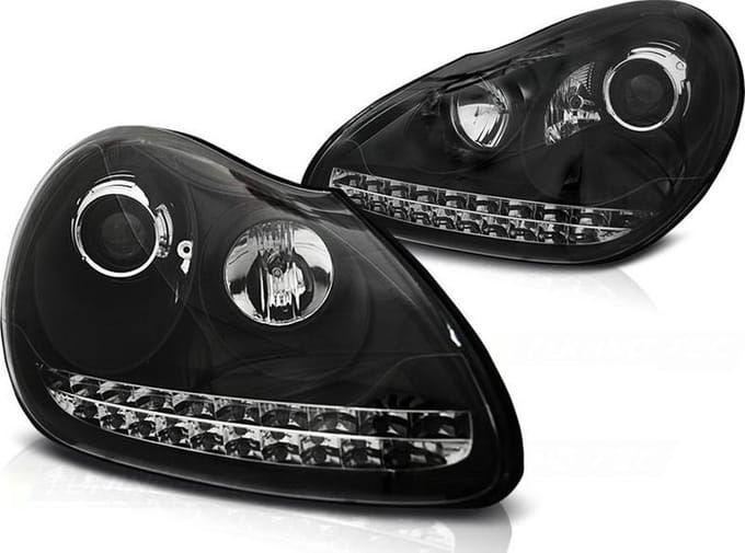 Koplampen Xenon PORSCHE CAYENNE 02-06 ZWART HID