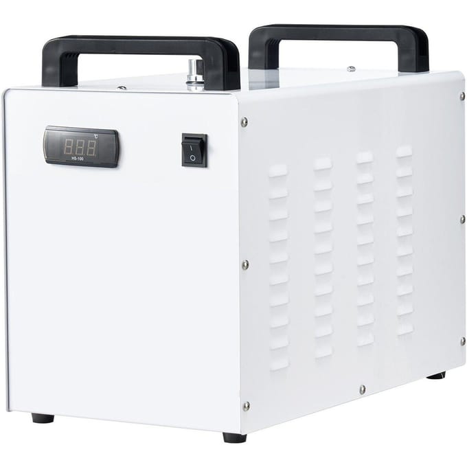 Refroidisseur d'eau industriel, CW-3000, Système de refroidissement refroidisseur d'eau industriel avec réservoir de 9 L, Débit max de 10 L/min, Machine de refroidissement à haute vitesse
