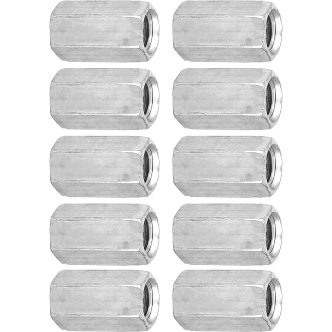 10 stuks M8 Lange Stangmoer Zeskant Zeskantige Hulsmoer Afstandhouder Schroefdraadbevestigingsmiddelen (M8*28)