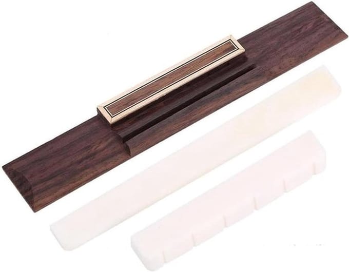 Zadel en Brug Set van Cattle Bone en Palissander - Reserveaccessoires voor Gitaar