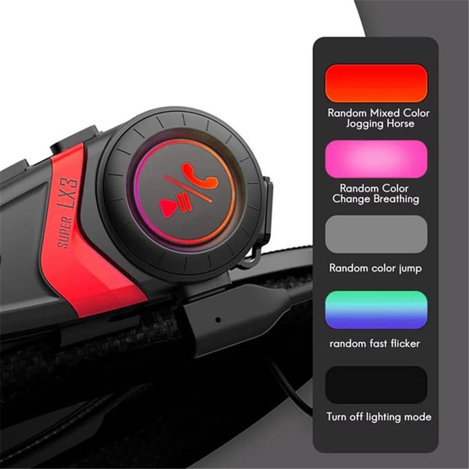 Motorhelm-headset Draadloze Bluetooth 5.0-oortelefoon Handsfree bellen Muziek gray