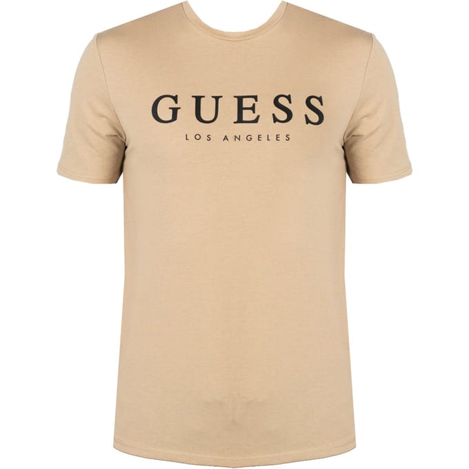 Guess T-Shirt Leo Mannen beige