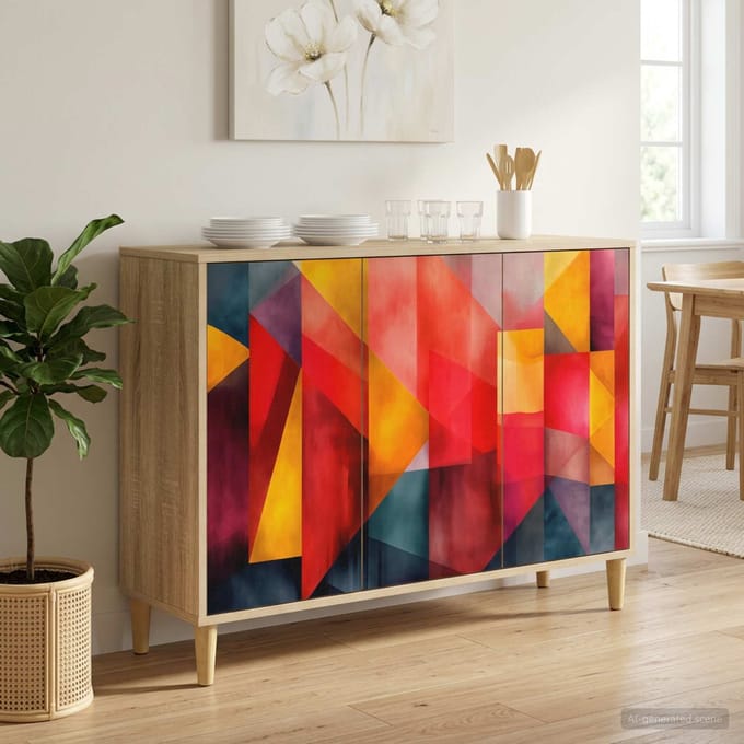 vidaXL - Dressoir - HEESCH - Sonoma - 102 - x - 33 - x - 75 - cm - Bewerkt - hout