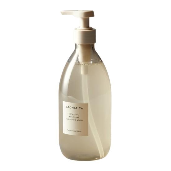 Gel Lavant Vitalisant Romarin Tout-en-Un beige