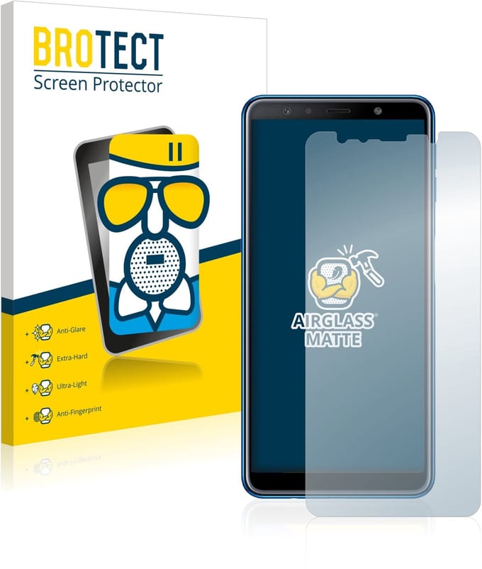 BROTECT - Screenprotector voor Samsung Galaxy A7 2018 - Folie Beschermfolie Beschermglas matte