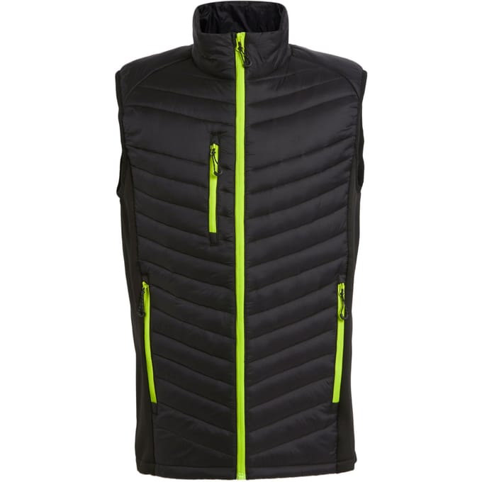 Regatta Heren Navigate Gewatteerd Hybride Gilet (Zwart/Lijkgroen)