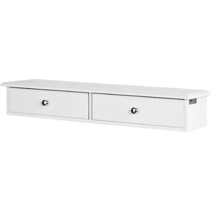 SoBuy Wandkast - 2 Lades - 64 x 15 x 10 cm - Wit