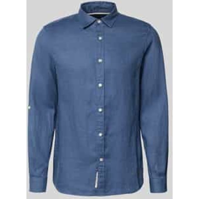 regular fit linnen overhemd van puur linnen model 'CORE'