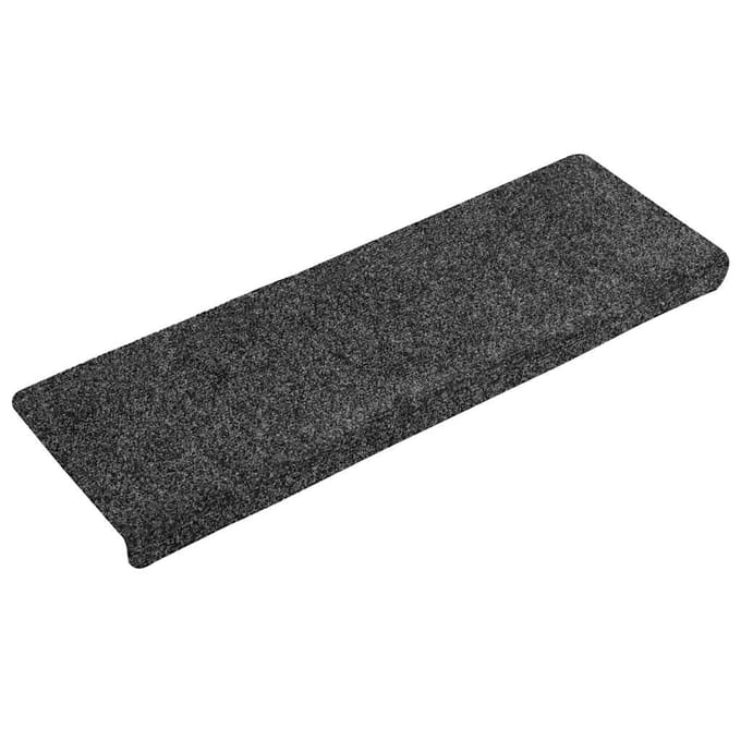 vidaXL - Trapmatten - Zelfklevend - 30 - stuks - 65x21x4 - cm - donkergrijs