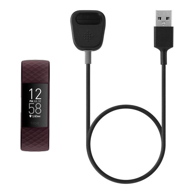 Oplaadkabel voor de Fitbit Charge 4 - Zwart
