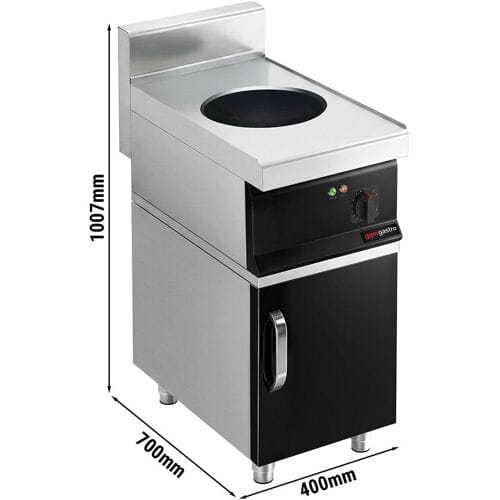 GGM Gastro Induktionswok - 3,5 kW - inkl. Unterbau mit 1 Tür