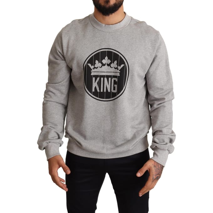 Koning Sweatshirt Grijze Crewneck