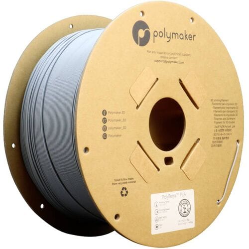 Polymaker PA04009 Regular Filament PLA kunststof Gering kunststofgehalte, Mat 1.75 mm 3000 g Fossil Grey PolyTerra™ 1 stuk(s)
