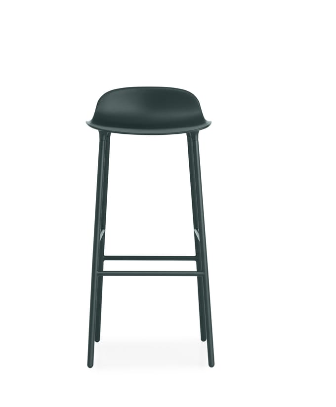Normann Copenhagen - Form barkruk met metalen frame - 75 cm - groen