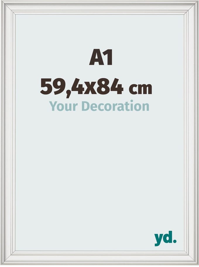 Your Decoration - Fotolijst A1 59,4x84 cm - MDF - Wit Geveegd - Lazio