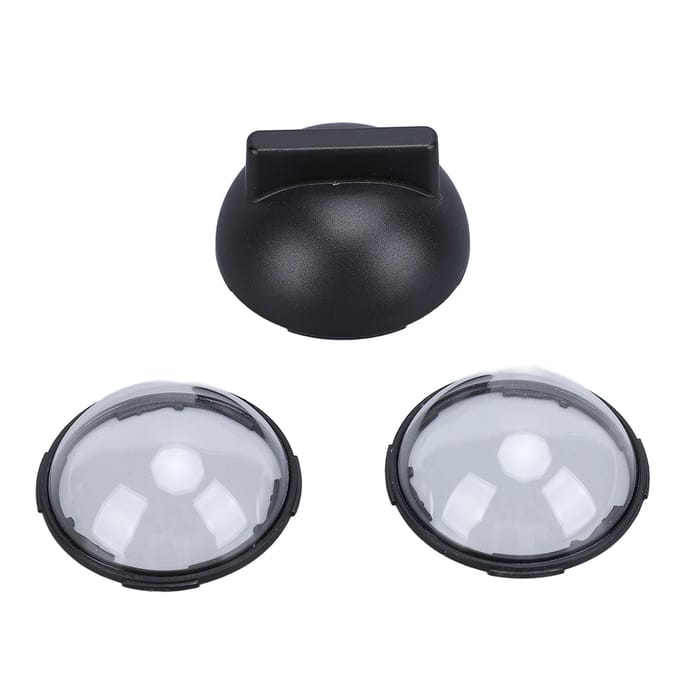 Lot de 2 protège-objectifs en verre trempé pour caméra d'action X4 avec support rotatif black