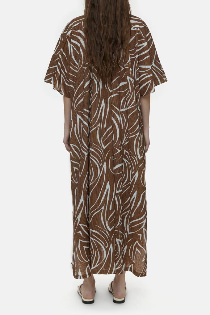 Closed Caftan Dress Arabica Espresso Größe: M | Maxikleider Outlet | Damen