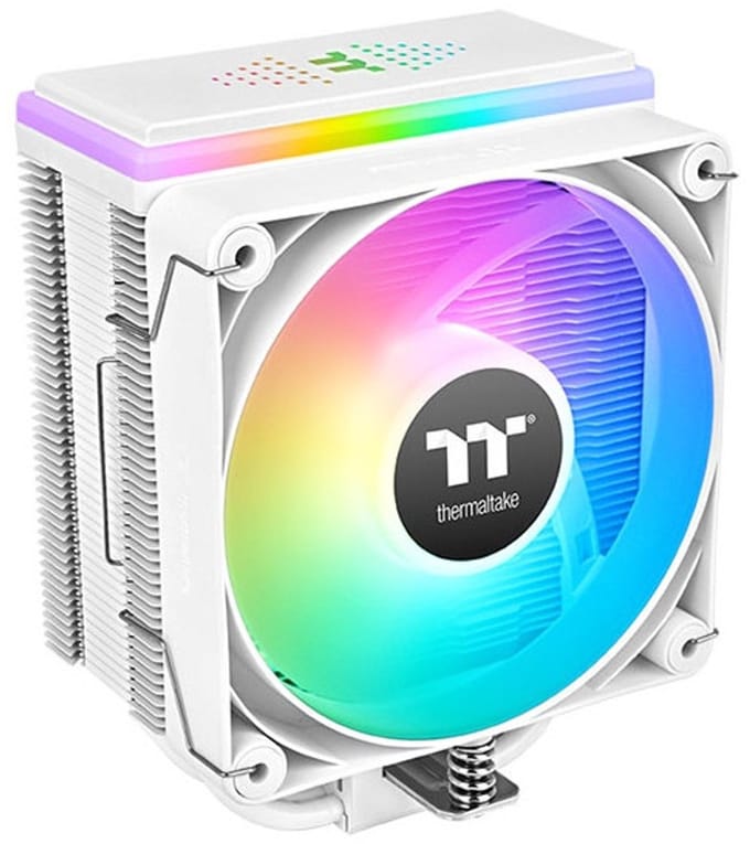 Thermaltake ASTRIA 400 ARGB White Air cooler CPU-koellichaam met ventilator Intel LGA 2066, Intel LGA 2011, Intel LGA 1700, Intel LGA 1200, Intel LGA 1156,