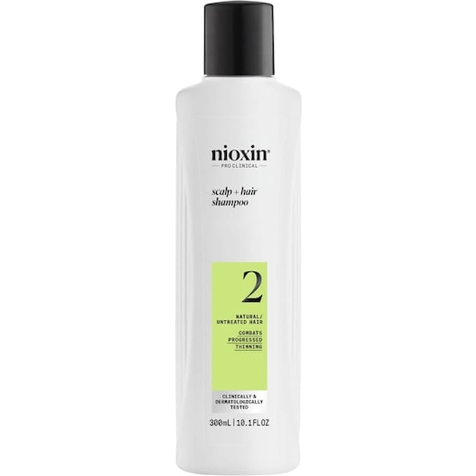 Nioxin System 2 - Shampoo - voor Natuurlijk Haar - Anti Haaruitval - Gevorderde Uitdunning - 300ml