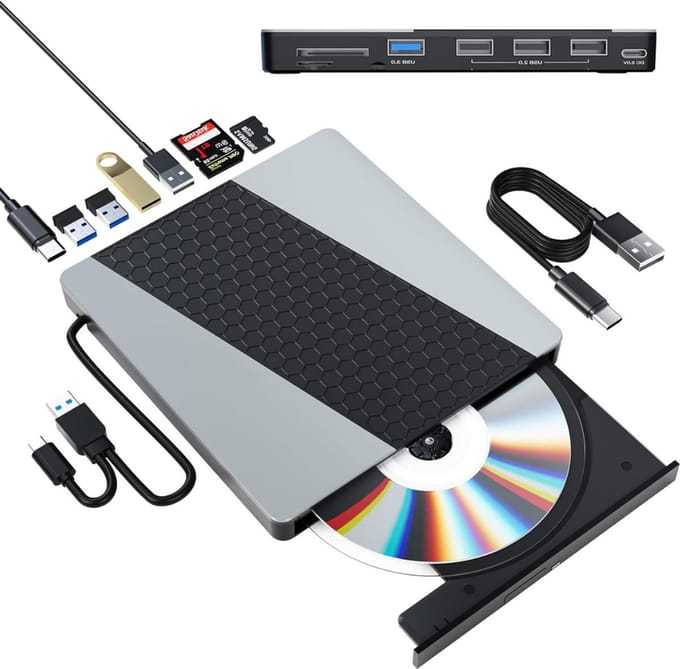 Draagbare Externe DVD Speler voor Laptop - DVD Burner