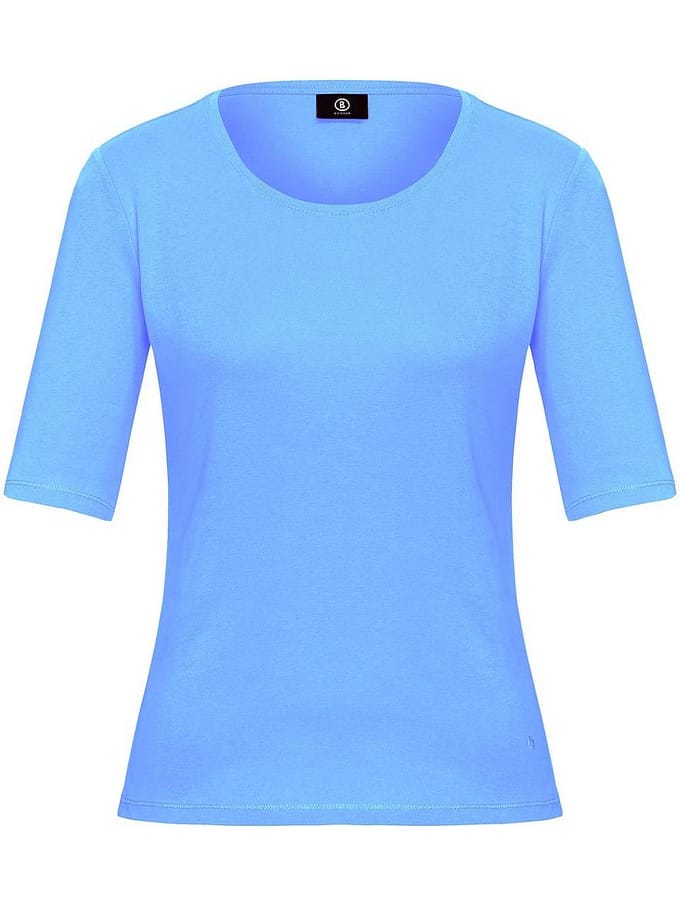 Shirt ronde hals model Velvet Van Bogner blauw