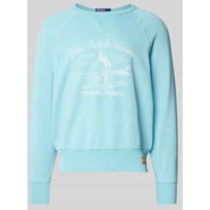 Sweatshirt met labelprint