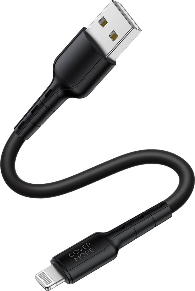 Oplaadkabel geschikt voor iPhone - Usb-a naar Lightning kabel - Oplader - Kort - Zwart