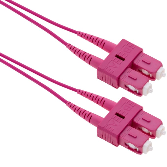 BeMatik - Multimode OM4 glasvezelkabel MMF duplex 50µm / 125µm SC-SC 2m