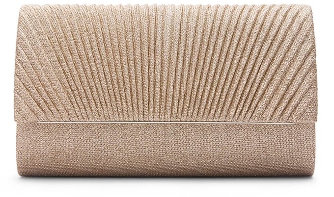 Manfield - Goudkleurige clutch met glitters