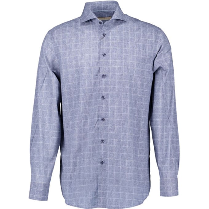 John Miller Tailored Fit Lange Mouw Overhemden Blauw 5140771-190
