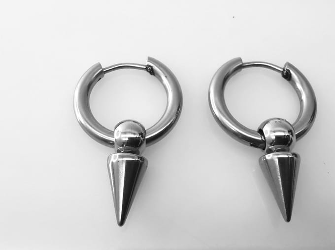 Stoer - RVS - Oorring – Ø 12 mm - puntige - los - hanger