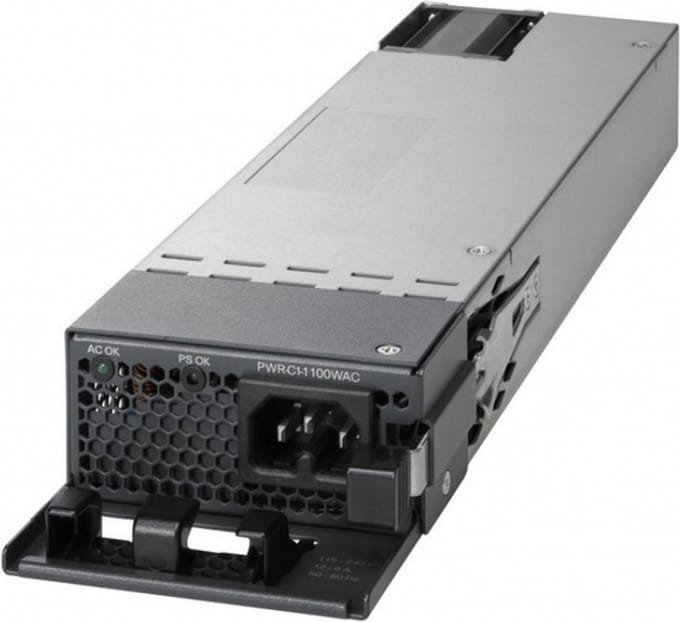 Power supply CISCO PWR-C1-1100WAC-P= 1100W Power supply Black Grey Black/Grey Wired 1100 W