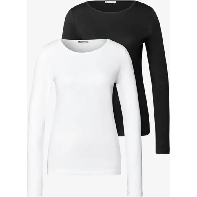 2-pack shirts met lange mouwen
