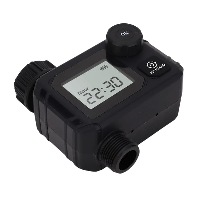 Sproeier Timer IP55 Regenbestendig Vertraagd Handmatig Automatisch Besproeiingssysteem Programmeerbare Irrigatie gray