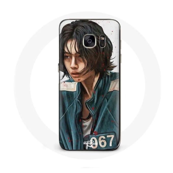 Case voor Samsung galaxy S6 Squid Game Kang Sae Byeok Nummer 067