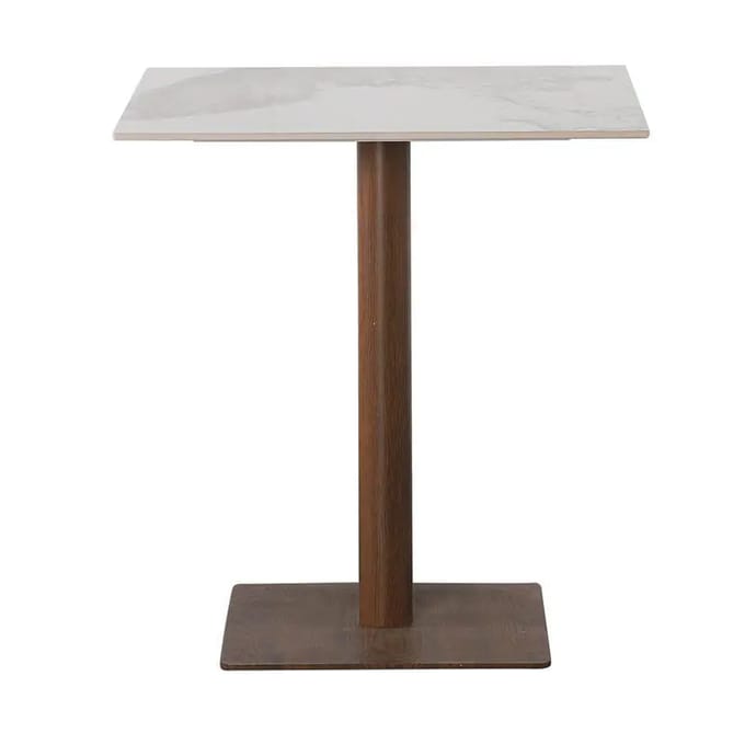 Vierkante Bistro Eettafel Keramisch Marmer