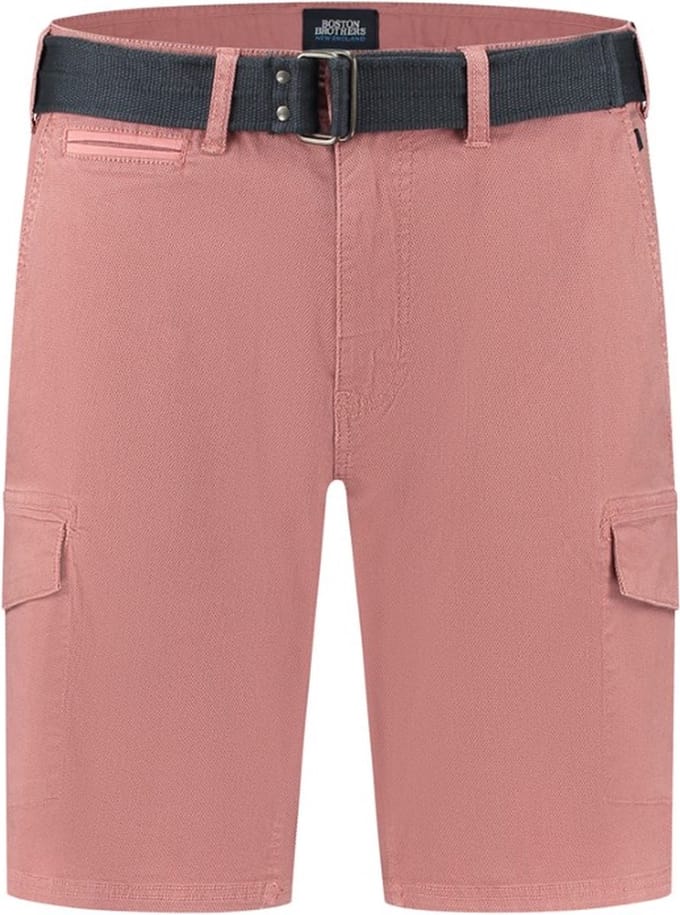 Boston Brothers bermuda - bermuda heren - 7000 - rood - inclusief riem - maat L
