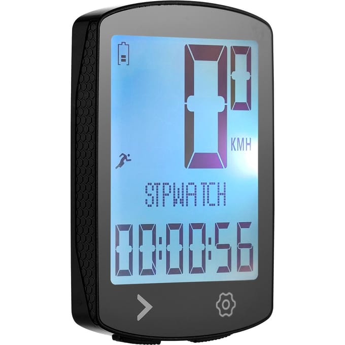 Draadloze Fietscomputer met Cadans USB Oplaadbaar Multifunctioneel Hoog Helder Display IPX6 Fiets 5 Language gray