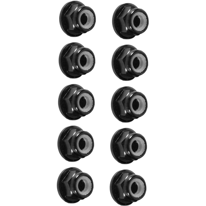 Anodiseer M4 Nylon Inzet Zelfborgmoeren Zeskant Borgmoer Aluminiumlegering 10 stuks set