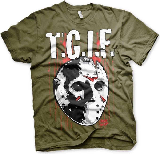 Friday The 13th Heren Tshirt -S- T.G.I.F. Groen