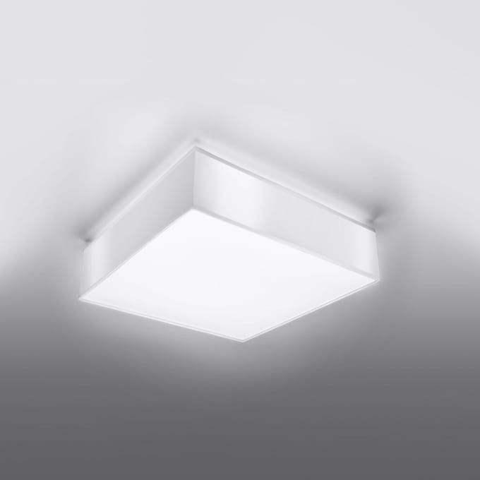 Sollux Lighting Plafondlamp Horus - E27 - wit - PVC - 11x35x35cm