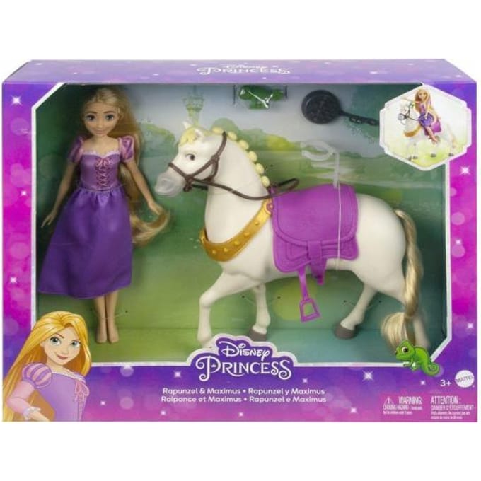 Mattel Disney Princess Rapunzel & Maximus Tienerpoppen