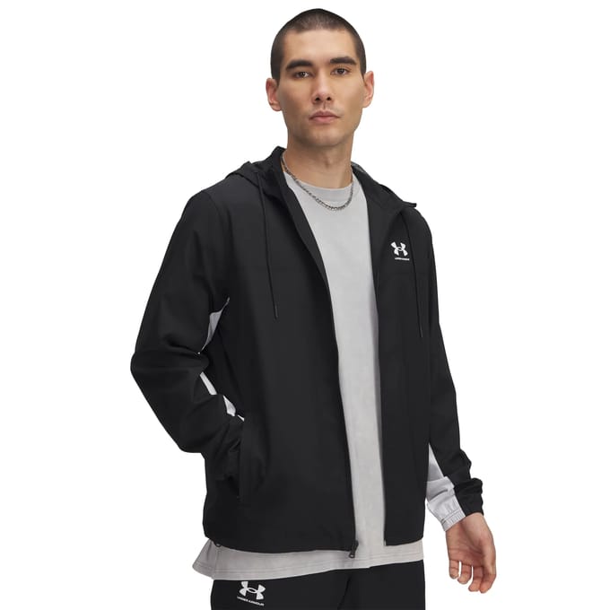 Under Armour Rival Woven Jacket - Zwart- Heren, Zwart XS