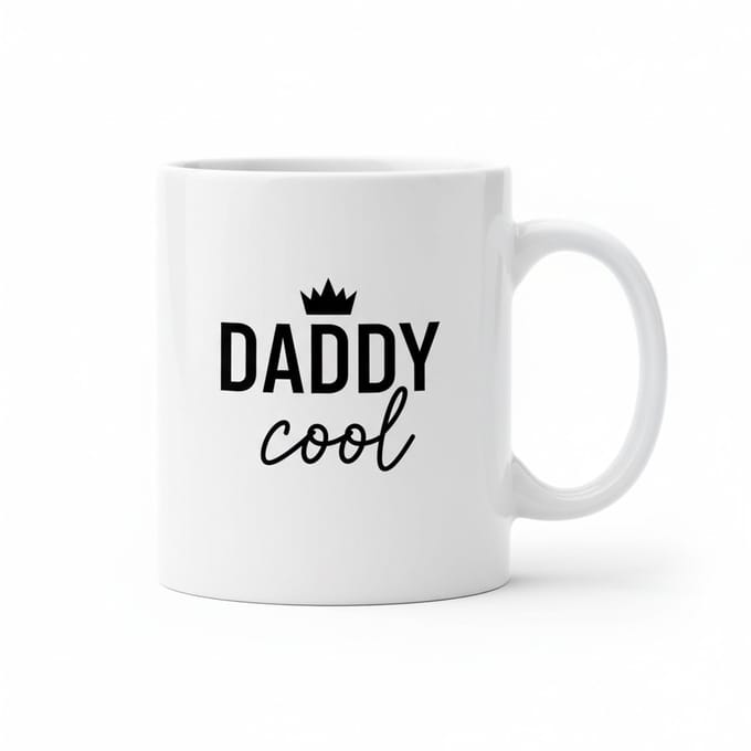 “Daddy Cool” Mok – Grappig Cadeau voor Papa – 330 ml Keramische Koffiemok