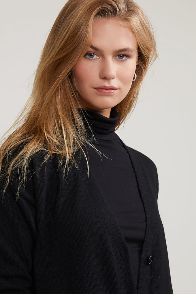 River Woods Black V-neck Buttoned Cardigan 2 Pockets Taglia: XS | Cardigan Outlet | Donna